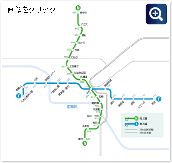 仙台市地下鉄路線図