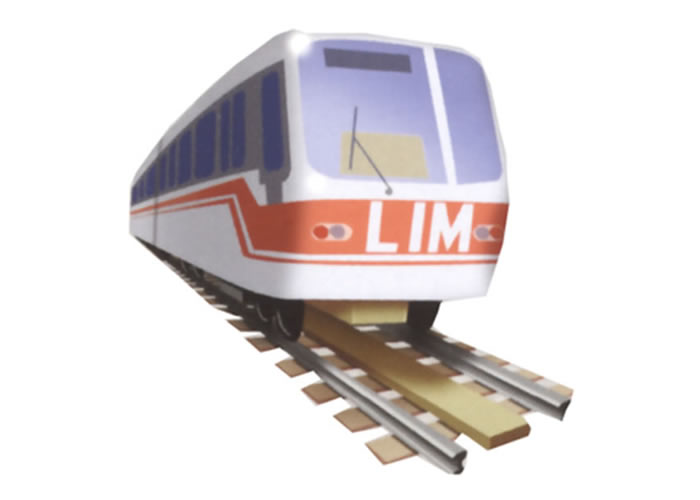 鉄車輪支持式